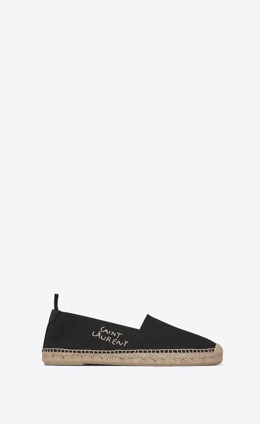 embroidered espadrille in canvas